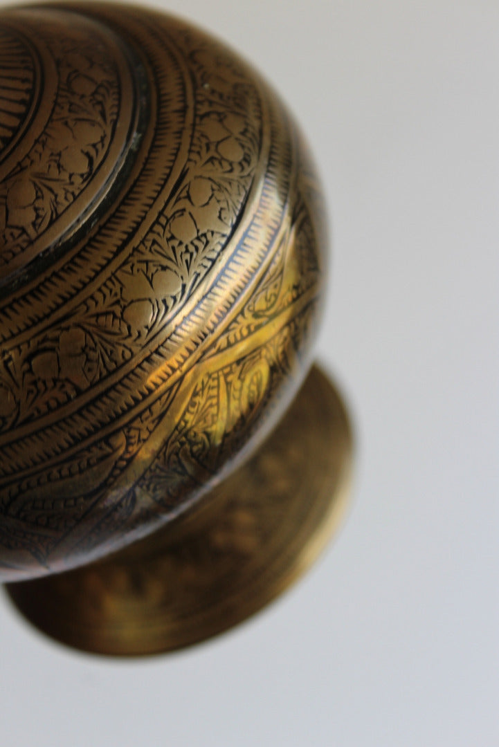 Eastern Brass Vase - Kernow Furniture