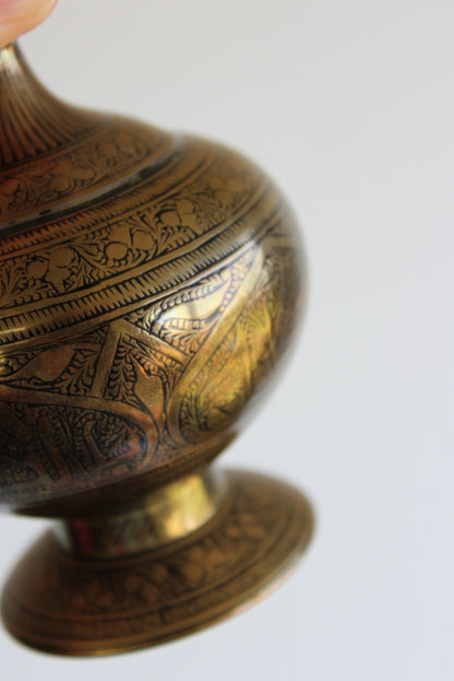 Eastern Brass Vase - Kernow Furniture