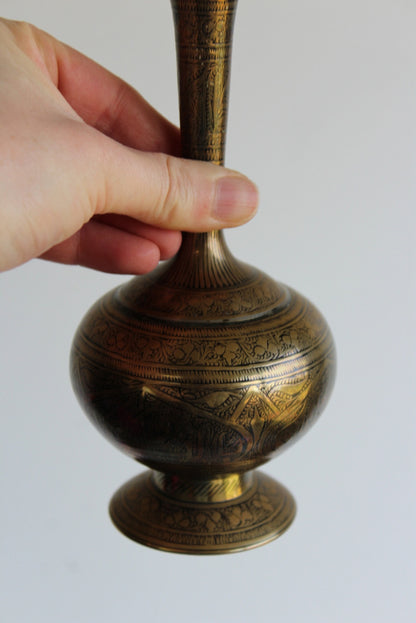 Eastern Brass Vase - Kernow Furniture