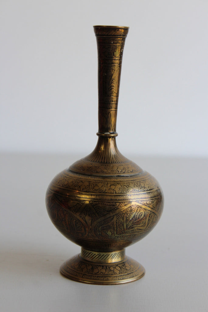 Eastern Brass Vase - Kernow Furniture