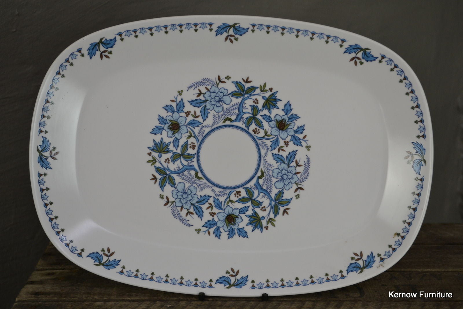 Noritake Progression China Blue Moon Serving Plate Platter - Kernow Furniture