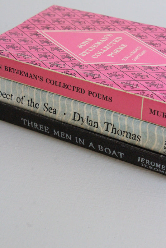 Collection Vintage Books - John Betjeman Dylan Thomas - Kernow Furniture