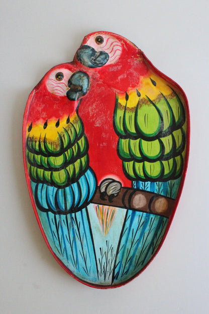 Paper Mache Parrot Wall Hanging - Kernow Furniture