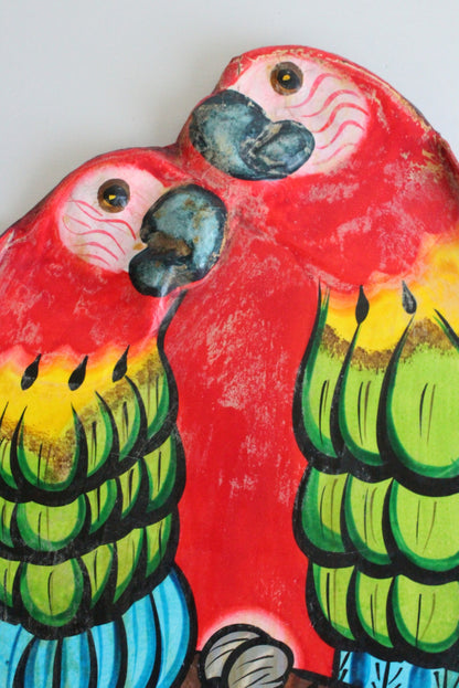 Paper Mache Parrot Wall Hanging - Kernow Furniture