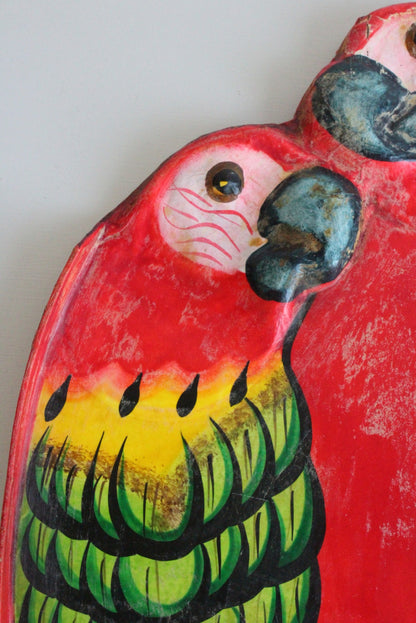 Paper Mache Parrot Wall Hanging - Kernow Furniture