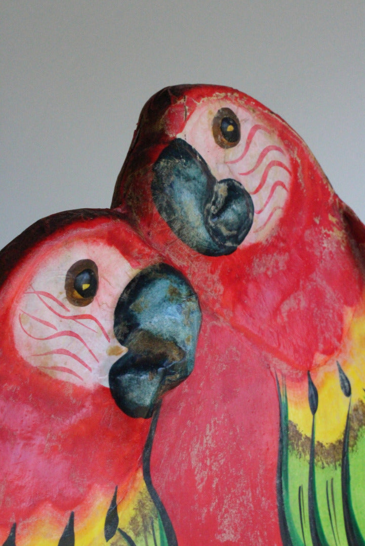 Paper Mache Parrot Wall Hanging - Kernow Furniture