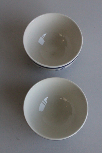 Pair Delft Style Bowls - Kernow Furniture