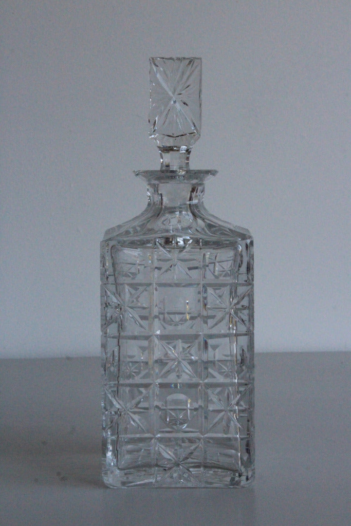 Quality Square Whiskey Decanter - Kernow Furniture