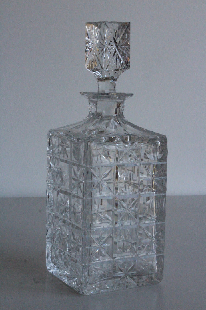 Quality Square Whiskey Decanter - Kernow Furniture