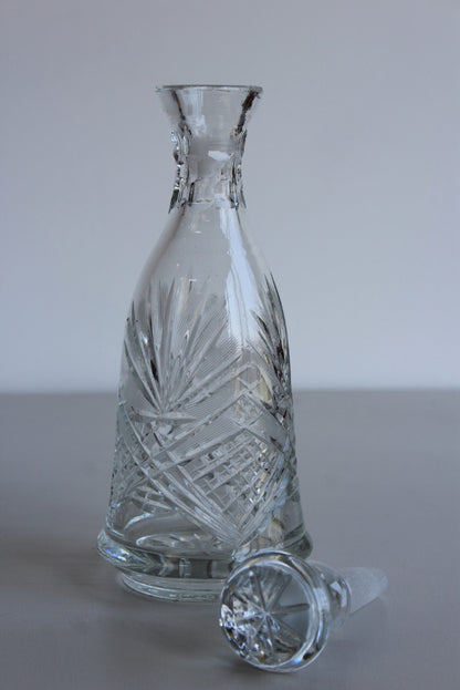 Cut Glass Decanter - Kernow Furniture