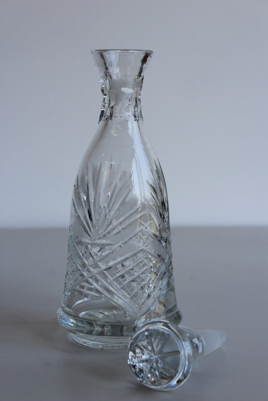 Cut Glass Decanter - Kernow Furniture