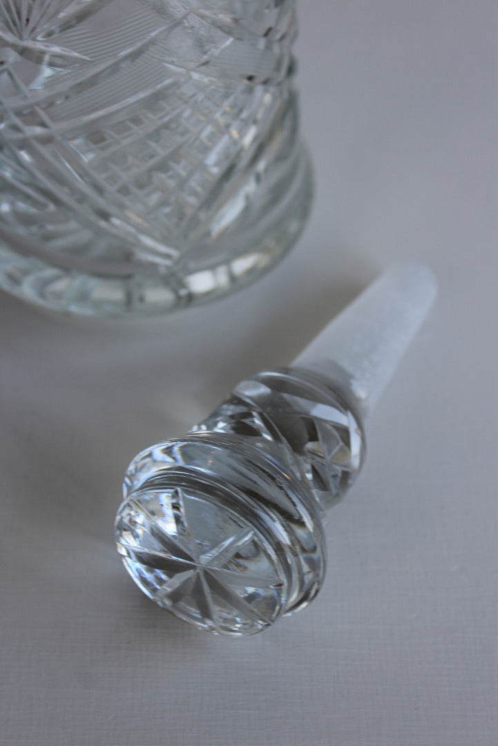 Cut Glass Decanter - Kernow Furniture