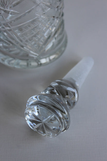 Cut Glass Decanter - Kernow Furniture