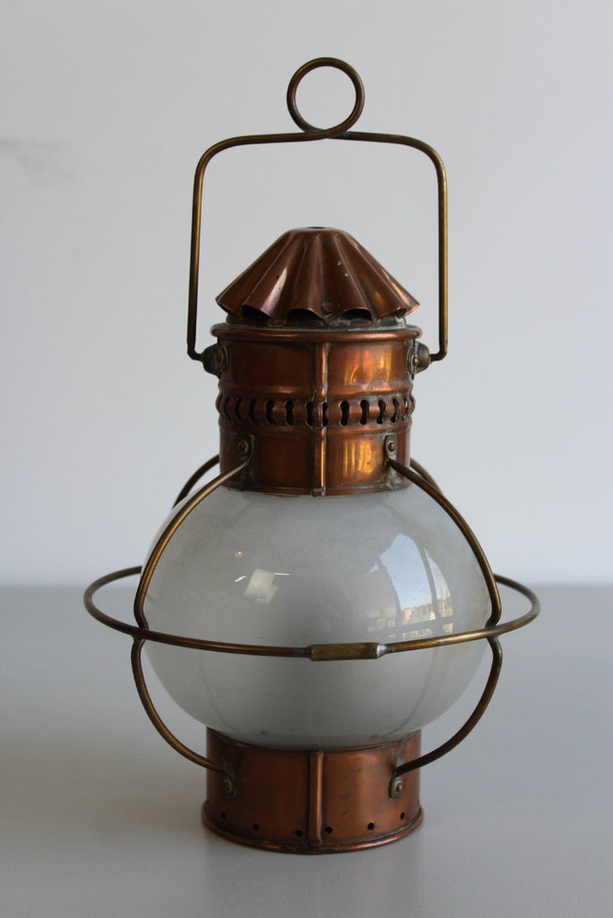 Nautical Copper Lantern - Kernow Furniture