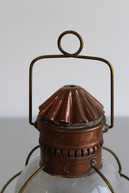 Nautical Copper Lantern - Kernow Furniture