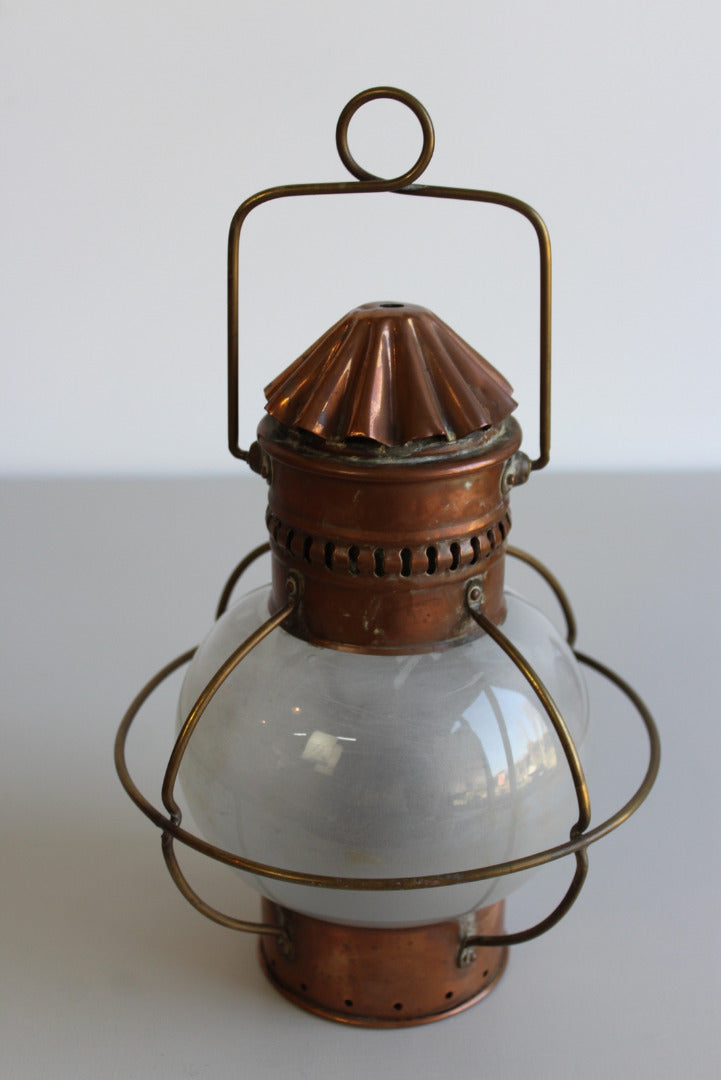 Nautical Copper Lantern - Kernow Furniture