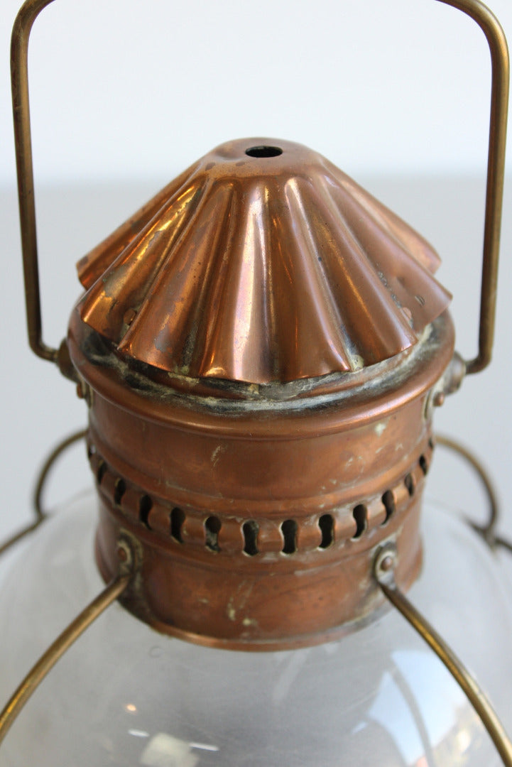 Nautical Copper Lantern - Kernow Furniture