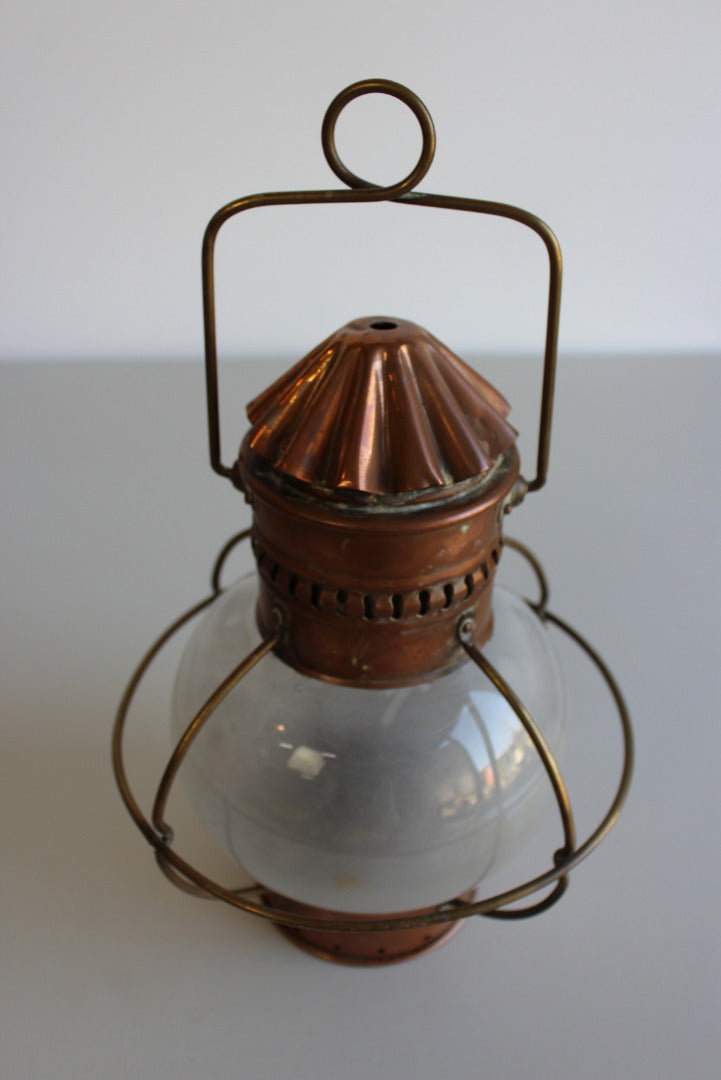 Nautical Copper Lantern - Kernow Furniture