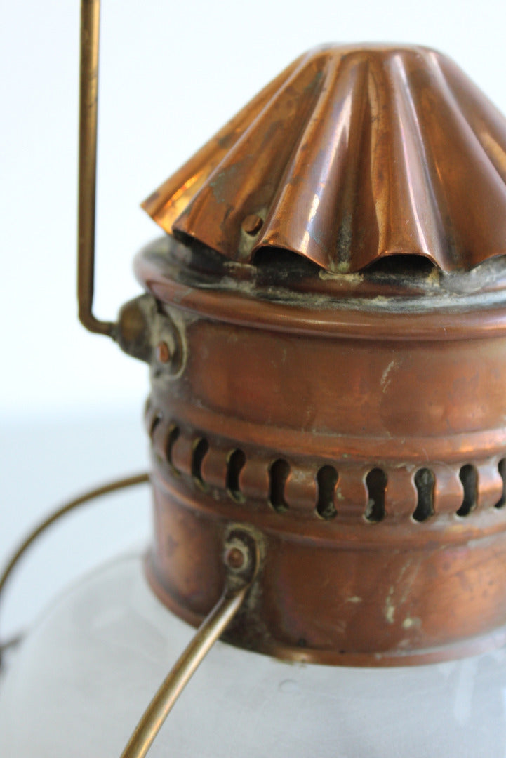 Nautical Copper Lantern - Kernow Furniture