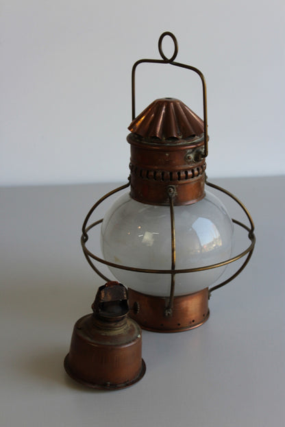 Nautical Copper Lantern - Kernow Furniture