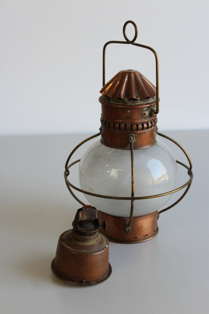 Nautical Copper Lantern - Kernow Furniture