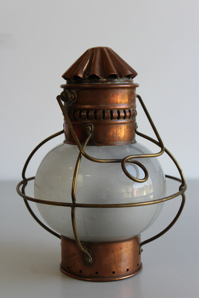 Nautical Copper Lantern - Kernow Furniture