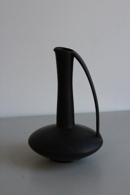 Austrian Gmundner Matt Black Pitcher - Kernow Furniture