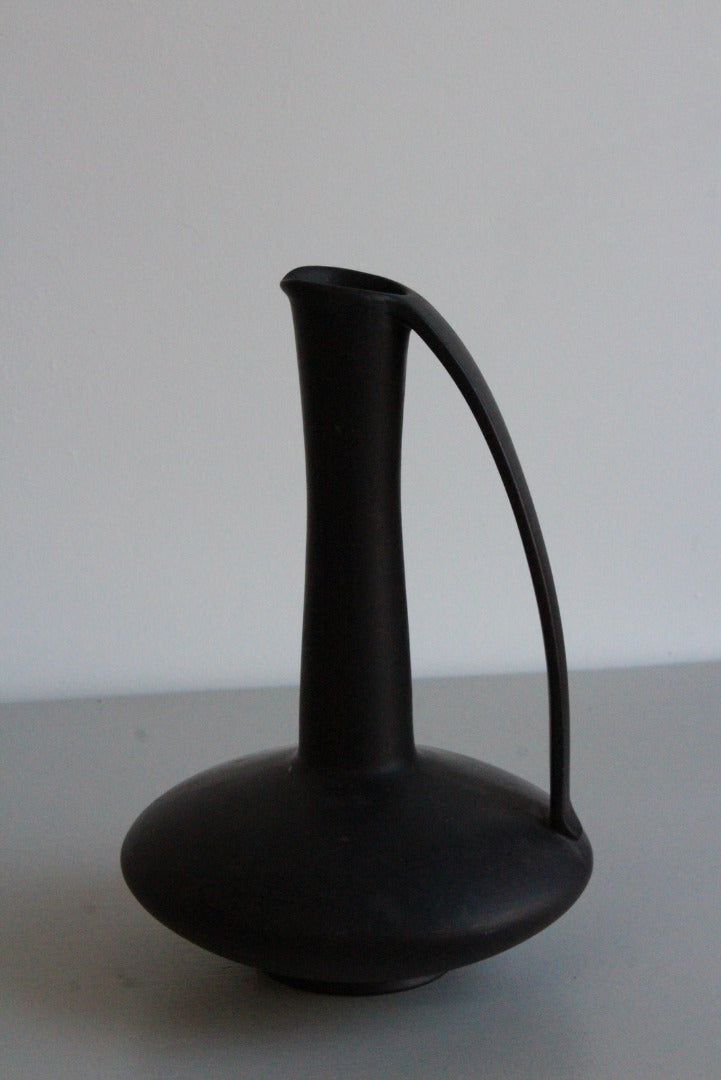 Austrian Gmundner Matt Black Pitcher - Kernow Furniture