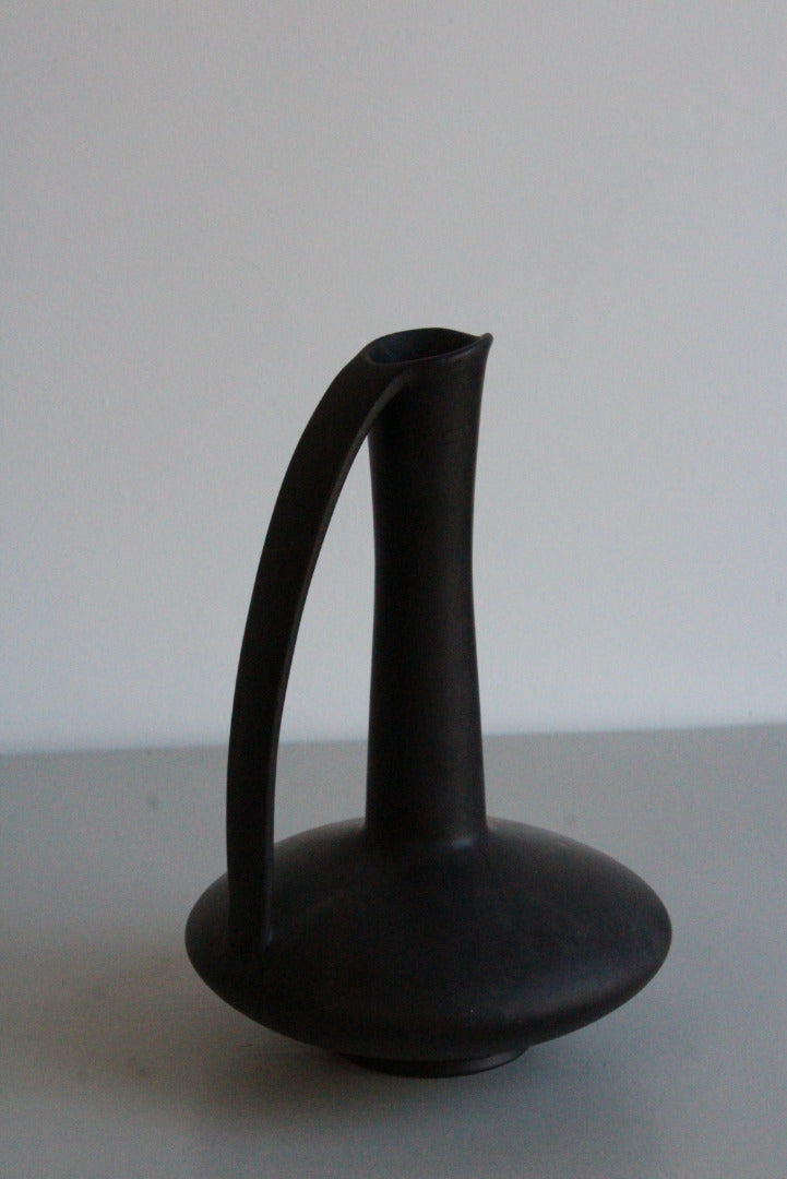 Austrian Gmundner Matt Black Pitcher - Kernow Furniture