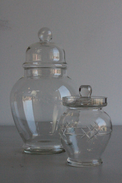 Vintage Glass Jar & Preserve Pot - Kernow Furniture