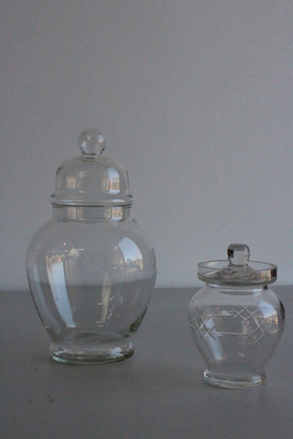 Vintage Glass Jar & Preserve Pot - Kernow Furniture