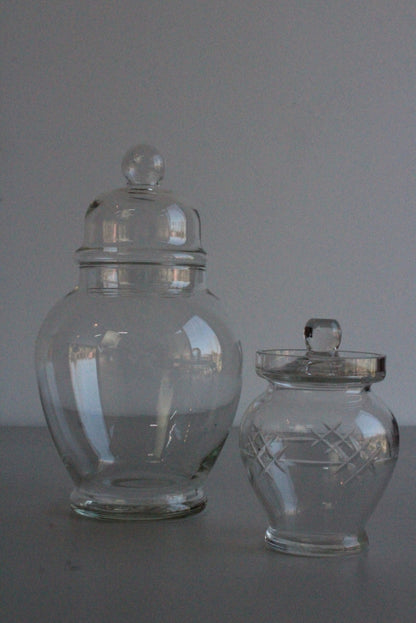 Vintage Glass Jar & Preserve Pot - Kernow Furniture