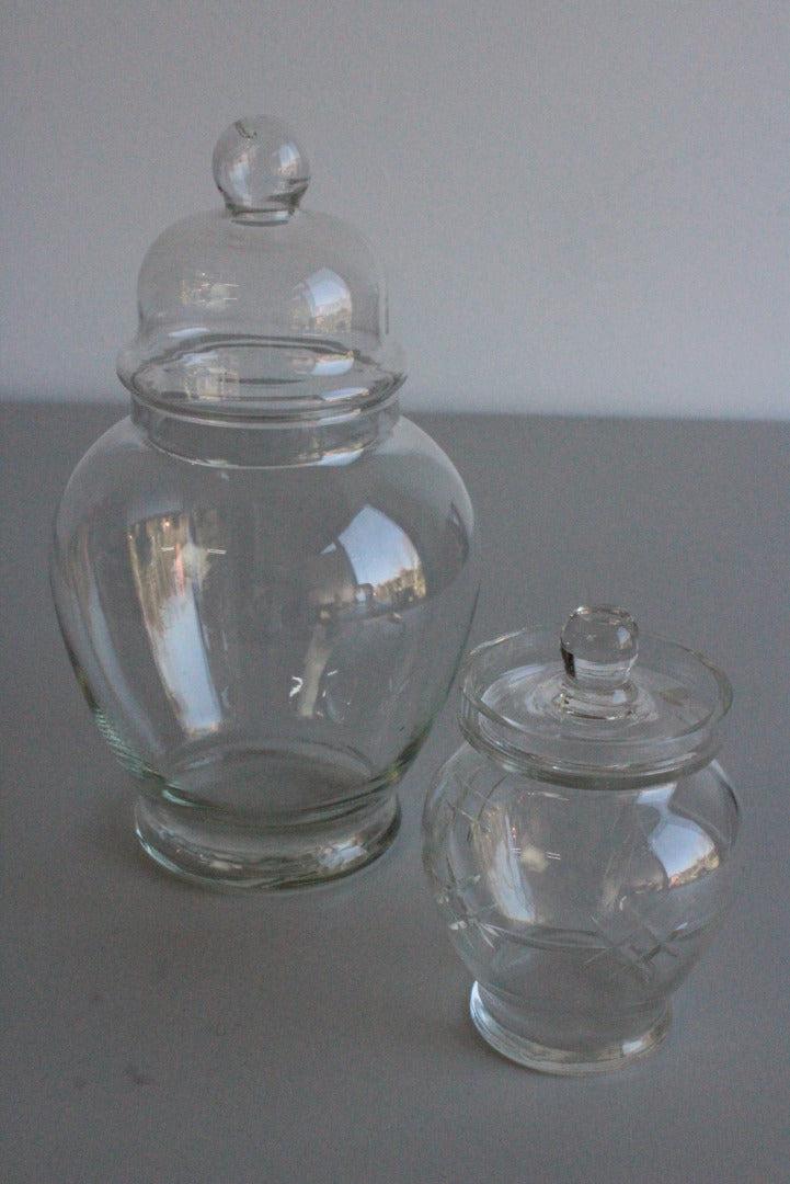 Vintage Glass Jar & Preserve Pot - Kernow Furniture