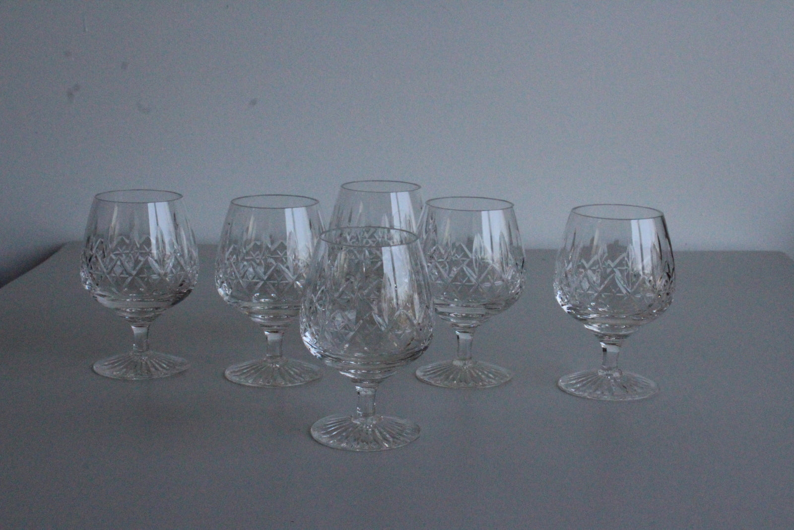 6 Stuart Crystal Brandy Glasses - Kernow Furniture