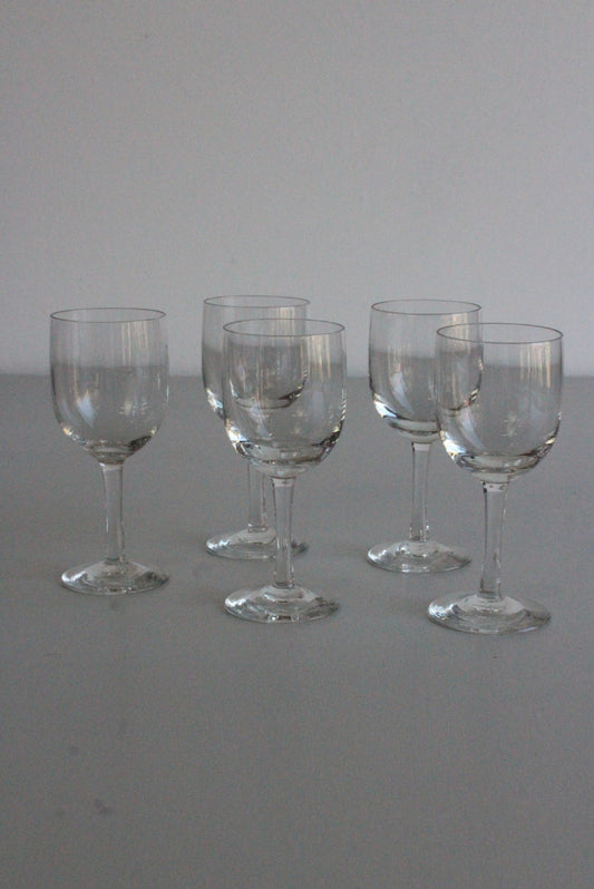 5 Vintage Port Liquer Sherry Glasses - Kernow Furniture