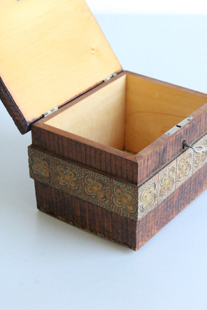 Vintage Polish Wooden Box - Kernow Furniture