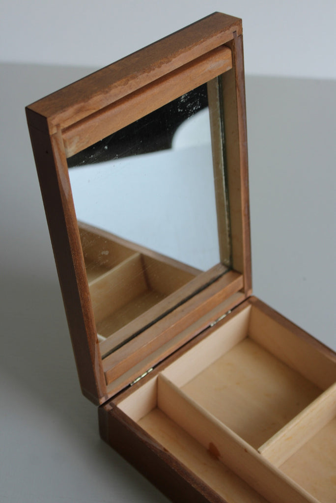 Carved Wooden Jewellery Trinket Polish Box - Kernow Furniture