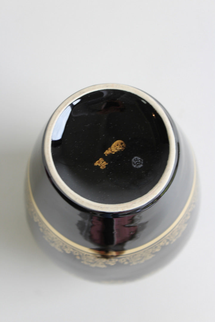 Gold & Black Decvorative Vase - Kernow Furniture