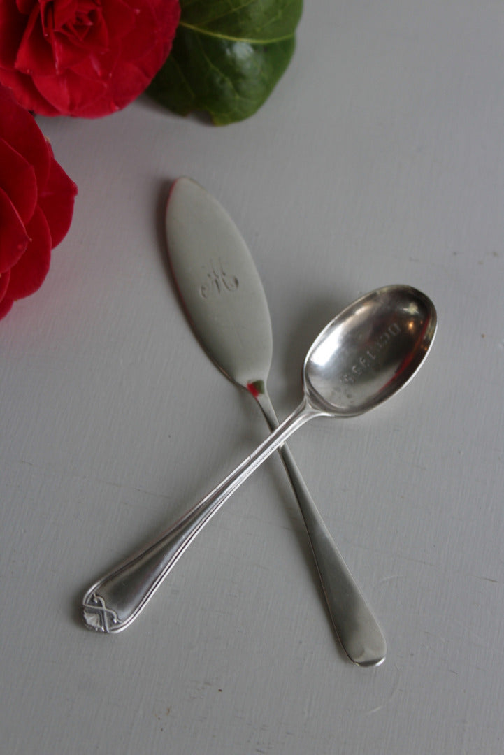 Vintage Silver Tea Spoon - Kernow Furniture