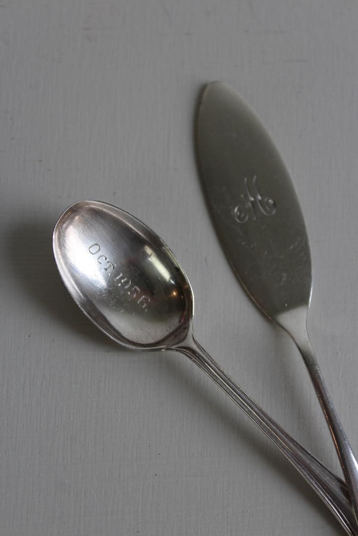 Vintage Silver Tea Spoon - Kernow Furniture