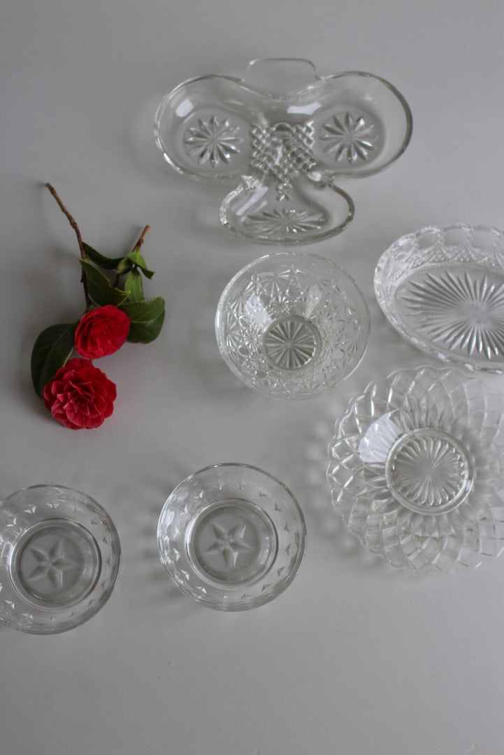 Collection Vintage Glass Bowls - Kernow Furniture