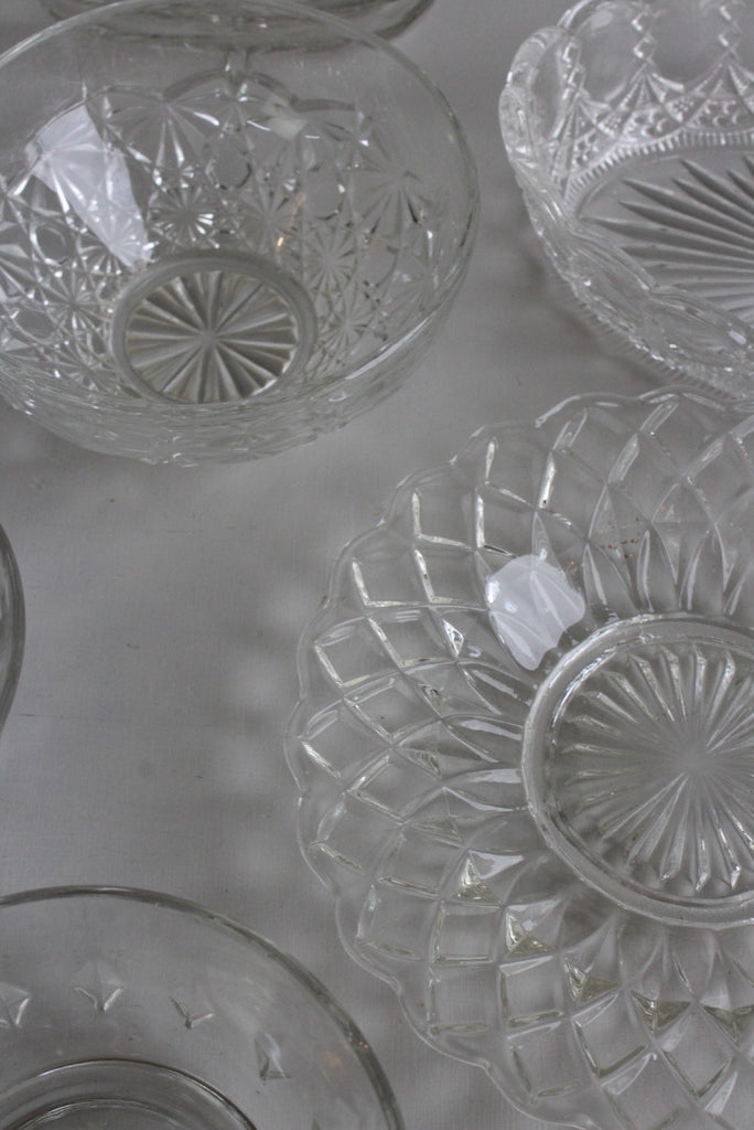 Collection Vintage Glass Bowls - Kernow Furniture