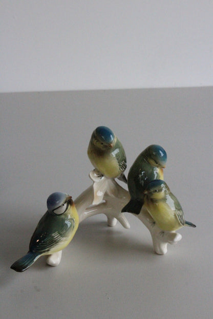 Karl Ens Bird Ornament Figurine Blue Tits - Kernow Furniture