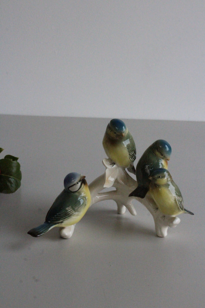 Karl Ens Bird Ornament Figurine Blue Tits - Kernow Furniture