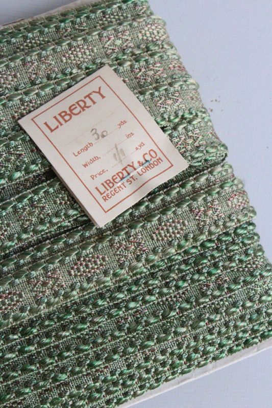 Vintage Green Liberty Silk Upholstery Braid Trim - Kernow Furniture