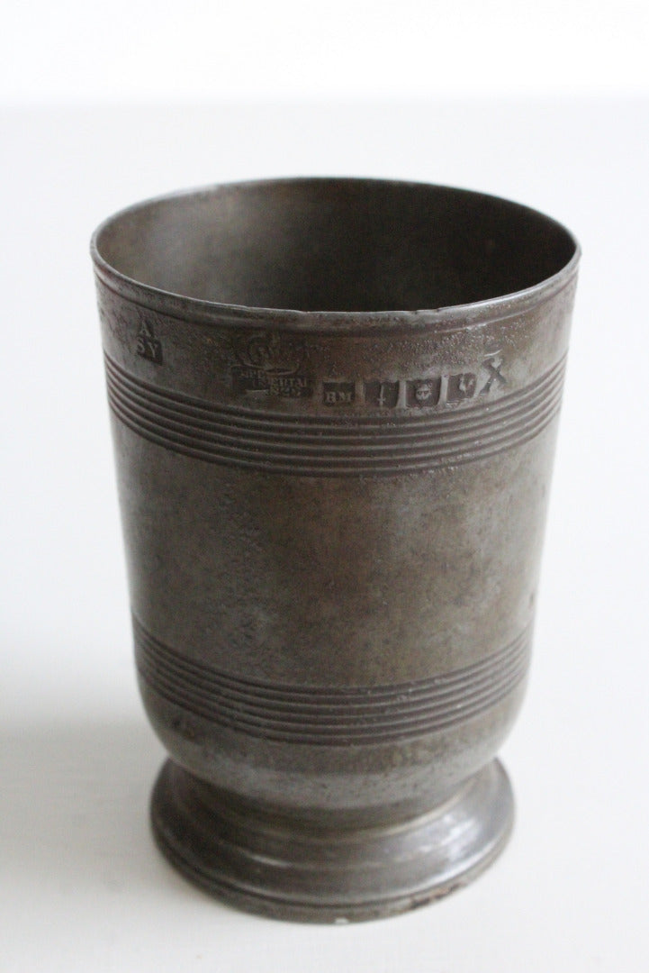 English Regency Pewter Tumbler - Kernow Furniture