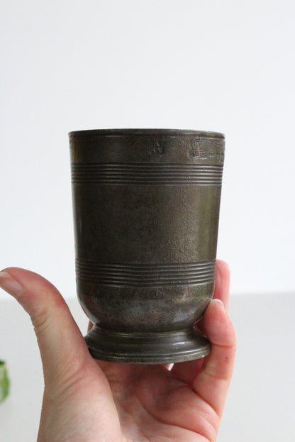 English Regency Pewter Tumbler - Kernow Furniture