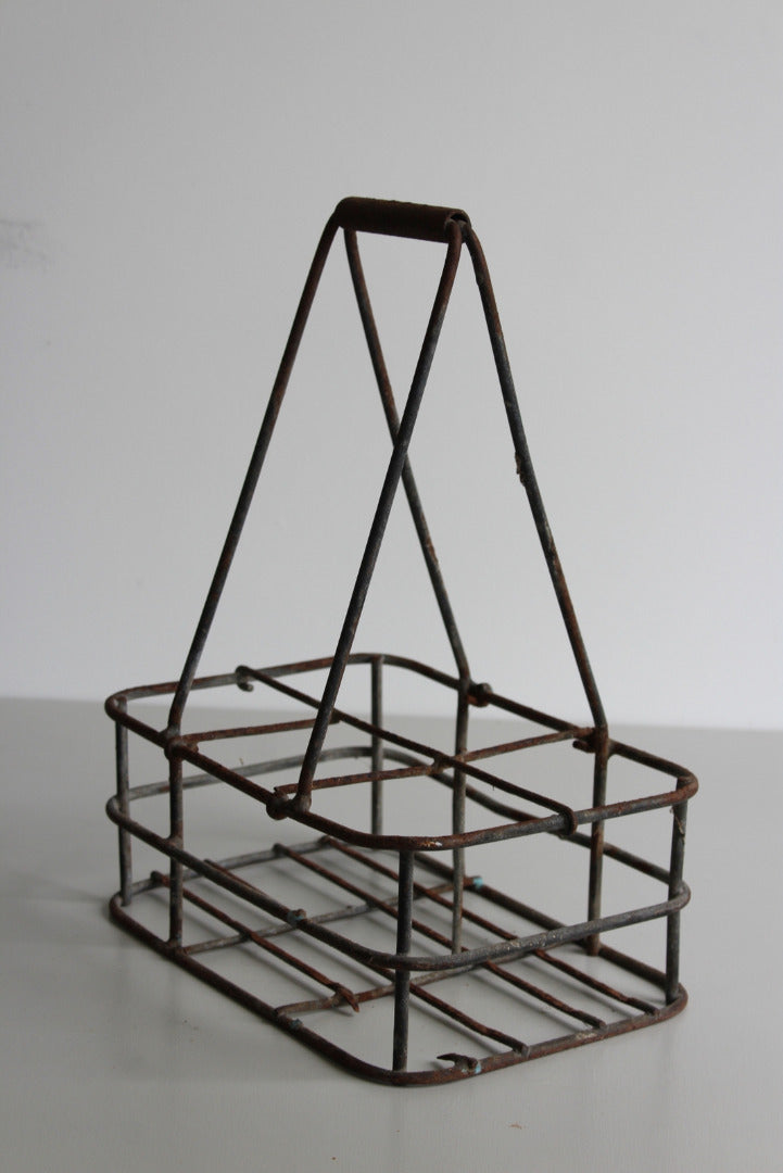 Vintage Milk Basket Carrier - Kernow Furniture