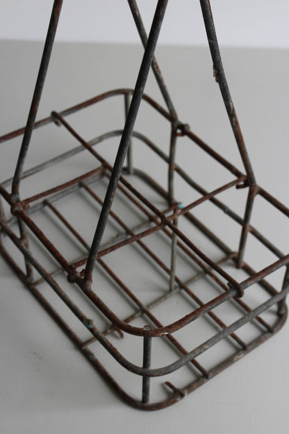 Vintage Milk Basket Carrier - Kernow Furniture