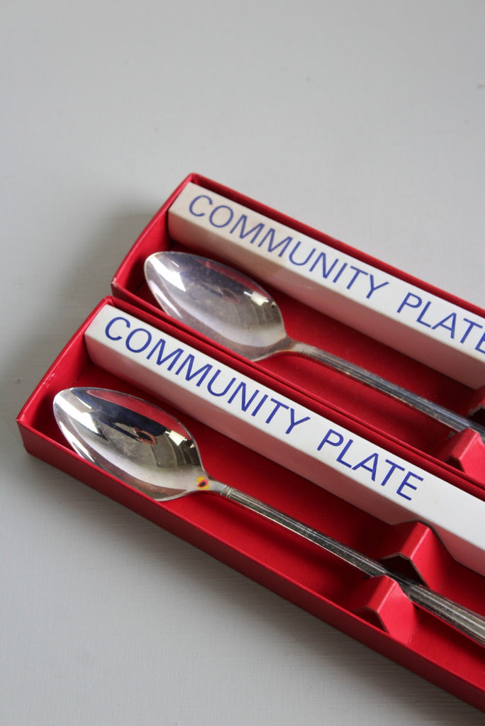 Pair Oneida Community Plate Spoons - Kernow Furniture